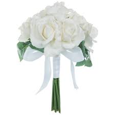 I am not one to gush over plastic florals or greenery (i definitely prefer the real thing); White Carolina True Touch Rose Bouquet Hobby Lobby 3496