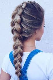 Your hands want to cross the hair over each other instead of under each other. Inside Out Braid Hairstyles Easy Braid Haristyles