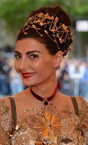 met ball 2013 punk accessories safety pin headpeice giovanna battaglia giovanna battaglia fashion fashion editor