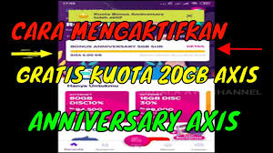 Check spelling or type a new query. Cara Mengaktifkan Kuota Gratis 20gb Kartu Axis Spesial Anniversary Gratis Youtube