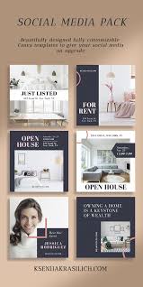 Real Estate Instagram Story Templates Set Realtor Canva Post Etsy In 2020 Social Media Design Inspiration Instagram Template Instagram Template Design