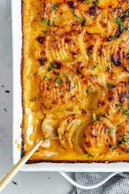 Dad S Creamy Cheesy Au Gratin Potatoes Ambitious Kitchen Recipe In 2021 Cheesy Au Gratin Potatoes Au Gratin Au Gratin