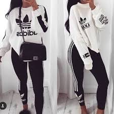Adidas Outfit Ideas Just Trendy Girls Adidas Girls Ideas Outfit Trendy Genel Adidas Outfit Adidas Outfit Women Outfits With Leggings