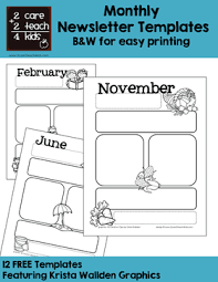 Seasonal classroom newsletter templates for busy teachers. Newsletters Free Printable Templates 2care2teach4kids Com