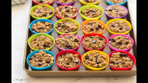 Banana Chocolate Chip Baked Oatmeal Cups Recipe Video