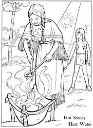Native american thanksgiving coloring page coloring home. Coloring Native American