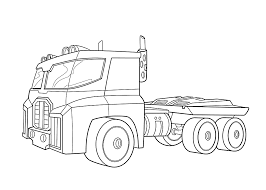 Optimus Prime Bot Coloring Pages For Kids Printable Free Rescue Bots Truck Coloring Pages Transformers Coloring Pages Coloring Pages For Kids