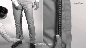 Grab a tape measure and hold it at the bottom of the crotch, then run the tape down the length of the inseam, to the ankle. How To Measure The Inseam Measurement Guide Men S Body Measurements Youtube