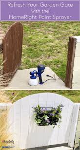 Garden Gate Refresh With The Homeright Paint Sprayer Garden Gates Paint Sprayer Outdoor Garden