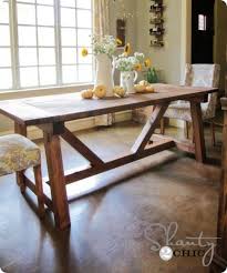 Check out our dining table plans selection for the very best in unique or custom, handmade pieces from our kitchen & dining tables shops. Beautiful And Beefy Farmhouse Dining Table Knockoffdecor Com Diy Dining Restoration Hardware Dining Table Diy Dining Table
