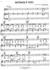 Mariah carey — without you (песни на день святого валентина). Mariah Carey Without You Partitura Score Noten Partition Pdf Pdf Txt