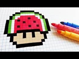 Image Result For Pixel Art Pixel Art Champignon Dessin Pixel Dessin Petit Carreau
