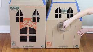 Turn Boxes Into A Pet Rifyingly Cute Haunted Pet House Cardboard Cat House Cat House Old Boxes