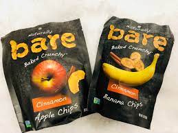 Simple oven baked apple chips with cinnamon and no sugar! Snack Of The Month Review Bare Snacks