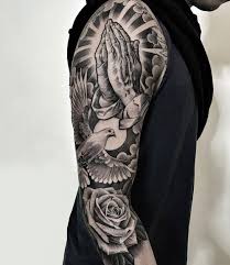 125 Best Sleeve Tattoos For Men Cool Ideas Designs 2020 Guide Christian Sleeve Tattoo Tattoos For Guys Half Sleeve Tattoos For Guys