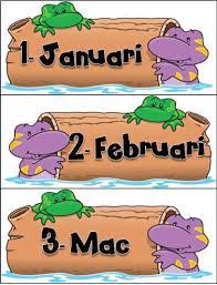Dalam kalender masehi bulan yang pertama adalah januari, sedangkan nama bulan dalam kalender hijriyah yang pertama adalah muharram. I Love To Teach Nama Bulan Dalam Setahun Terima Kasih Facebook