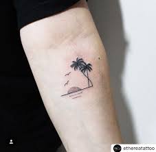 Impeccable Palm Tree Tattoos Palm Tree Sunset Tattoo Palm Tree Tattoo Tree Tattoo Small Palm Tattoos