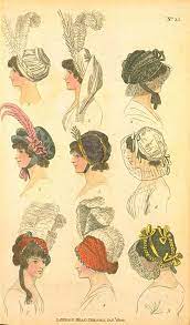 London Head Dresses January 1800 Fashions Of London Paris Historical Hats Hats Vintage Regency Era Fashion