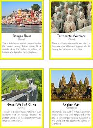 Montessori Landmarks Of Asia 3 Part Cards And Fact Cards Montessori Landmarks Montessori Geography Geography Lessons