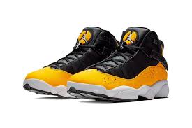 Jordan 6 Rings Black And Blue The Air Jordan 6 Rings Receives A High Visibility Taxi Revamp Air Jordans Jordans Jordan Shoes For Men