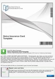 Sign, fax and printable from pc, ipad, tablet or mobile with pdffiller ✔ instantly. Get The Free Geico Insurance Card Template Form Free Blank Geico Insurance Card Template Png Image Transparent Png Free Download On Seekpng