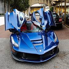 Ferrari Laferrari Painted In Blu Tour De France Photo Taken By Speedlist On Instagram Super Cars Ferrari Laferrari Sport Cars