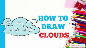 How to draw a lotus flower. How To Draw Clouds In A Few Easy Steps Drawing Tutorial For Kids And Beginners Youtube