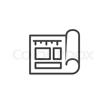 Find & download free graphic resources for house logo. House Plan Outline Icon Linear Style Stock Vector Colourbox