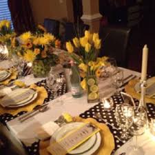 Table Setting For A Birthday Dinner Party Dinner Party Table Birthday Dinner Party Party Table Centerpieces