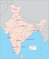 Hovering over areas of the map will highlight the particular constituency. Mark The Following Cities On An Outline Map Of India Capital City Of India Srinagar Allahabad Kolkata Mumbai Hyderabad Vishakhapatnam Chennai Kochi Be Geography Topperlearning Com Snhgj1n33