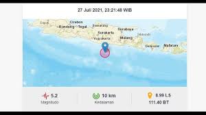 Tengah Malam Ini Gempa Bumi Landa Pacitan Jatim Berpusat Di Kedalaman 10 Km Tribun Jabar