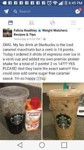 3 Shots Of Espresso Premier Protein Carmel Healthy Starbucks Drinks Protein Drink Recipes Starbucks Drinks Recipes