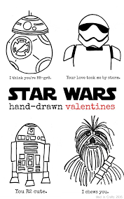 Hand Drawn Star Wars Valentines Nerdy Valentines How To Draw Hands Starwars Valentines Cards