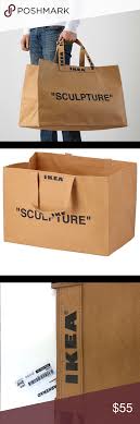 Ikea Markerad Virgil Abloh 21 Gallon Shopping Bag Bags Gallon Bag Things To Sell