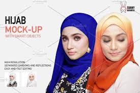 Hijab Mock Up Set 2 Psd Files Mockup Psd Mocking