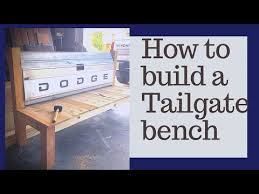 How To Build A Tailgate Bench Youtube