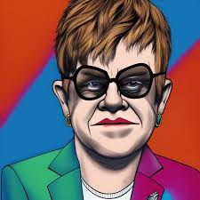 Elton John jako Kapitan Fantastyczny · Creative Fabrica