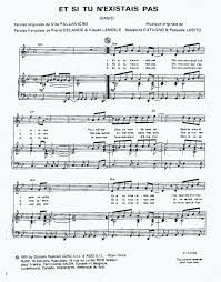 The lyrics are by pierre delanoë and claude lemesle, the music is by salvatore cutugno and pasquale losito. Et Si Tu N Existais Pas