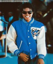 Michael Jackson VAN 88 Blue Varsity Jacket