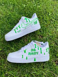 Nba Youngboy Slime Af1 S The Custom Movement In 2020 Leather Nike Air Force Sneaker Af1