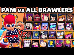 Brawl stars rank 30 tick 1000 trophy push! New Pam Vs All Brawlers 1vs1 Near And Far Pam Vs 36 Brawlers Brawl Stars Youtube
