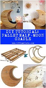Diy Pdf Pallet Half Moon Cradle 1001 Pallets Free Download Diy Baby Stuff Kids Room Baby Cradle