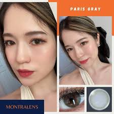 🙌 paris gray by montra เลนส์มินิ สีเทาอมน้ำตาล ในเนียนๆขายดีมากจ้า 🍒คู่ละ  79 บาท แถมฟรีตลับ🍒