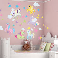 Robot Check Girls Room Wallpaper Unicorn Room Decor Unicorn Bedroom