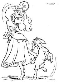 The Hunchback Of Notre Dame Coloring Book Pages Esmeralda And Djali 2 Cartoon Coloring Pages Disney Coloring Pages Coloring Pages