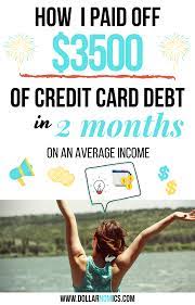 Companies that pay off credit card debt. How I Paid Off 3500 Of Credit Card Debt In Less Than 3 Months Paying Off Credit Cards Credit Card Website Debt Payoff