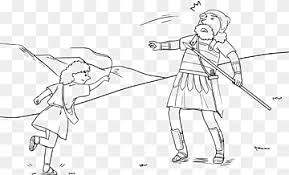 A cubit could be anywhere from 18 to 21 inches, which would make goliath anywhere from 9 to 11. David And Goliath Png Images Pngwing