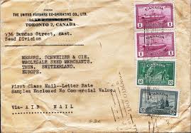 Place 1 space between the city and the province and 2 spaces between the province and the postal code. Canada 1946 Peace Issue Postal History In New Book