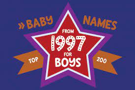 200 Most Popular Baby Names For Boys Born In 1997 Name Meaning Origin At Clickbabynames