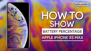 Apple iphones from the iphone 6 and later also have a battery health tool that was introduced with ios 11.3 back in march 2018, along with the ability to turn off the iphone's battery management. How To Show Battery Percentage On Apple Iphone Xs Max Easy Ways